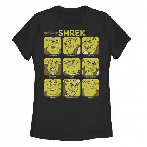 【★百貨店SALE★6/11夜夜中2時迄】文字記号 ボックス席 プルオーバー 黒いこと 黒いこと 【 LICENSED CHARACTER SHREK EMOTIONS OF BOX UP TEE / BLACK 】 キッズ もの言う花 マタニティ トップス カットソー