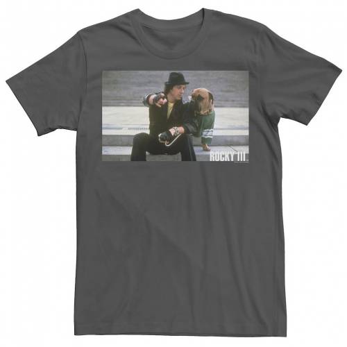 キャラクター Tシャツ チャコール 【 LICENSED CHARACTER ROCKY 3 AND BUTKUS POSTER TEE / CHARCOAL 】 メンズファッション トップス カットソー｜スニケス