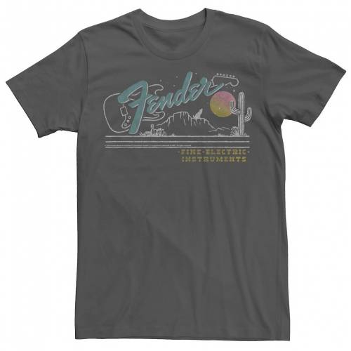 キャラクター ロゴ Tシャツ チャコール 【 LICENSED CHARACTER FENDER DESERT LOGO TEE / CHARCOAL 】 メンズファッション トップス カットソー