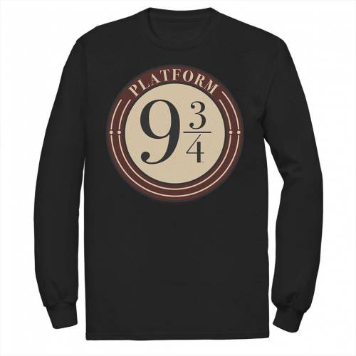 ハリーポッター ロゴ Tシャツ 黒色 ブラック & 【 HARRY POTTER PLATFORM 9 3/4 SIMPLE LOGO TEE / BLACK 】 メンズファッション トップス カットソー｜スニケス