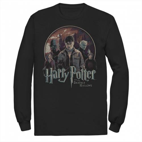 ハリーポッター Tシャツ 黒色 ブラック 【 HARRY POTTER AND THE DEATHLY HALLOWS GROUP SHOT TEE / BLACK 】 メンズファッション トップス カットソー｜スニケス