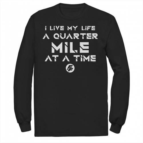 キャラクター ファスト タイム Tシャツ 黒色 ブラック & 【 LICENSED CHARACTER FAST FURIOUS LIFE AT A QUARTER MILE TIME WORD STACK TEE / BLACK 】 メンズファッション トップス カットソー|スニケス