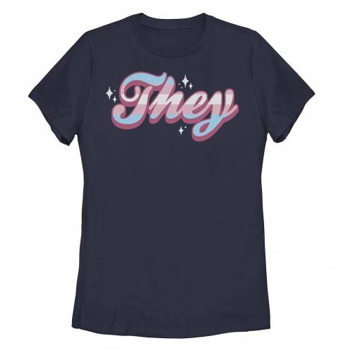 【★百貨店SALE★6/11夜夜中2時迄】プルオーバー 紺色 米国海軍 【 UNBRANDED YOUNG ADULT THEY PRONOUN COLORFUL STRIPED TEXT FILL TEE / NAVY 】 キッズ もの言う花 マタニティ トップス カットソー