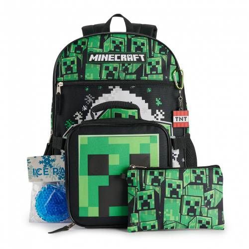 新生活 キャラクター バックパック バッグ リュックサック Licensed Character Minecraft 5piece 16 Backpack Set Multi Toyama Nozai Co Jp