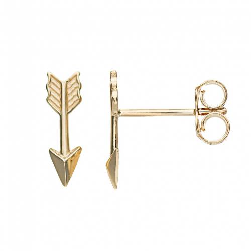 ゴールド アロー イヤリング 【 AU NATURALE 14K GOLD ARROW STUD EARRINGS / 14K GOLD 】 ジュエリー アクセサリー レディースジュエリー