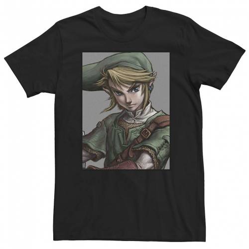 キャラクター レジェンド トワイライト Tシャツ 【 LICENSED CHARACTER LEGEND OF ZELDA LINK TWILIGHT FACE PORTRAIT TEE / 】 メンズファッション トップス カットソー