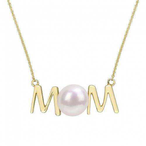 ゴールド パール ネックレス 【 STELLA GRACE 10K GOLD FRESHWATER CULTURED PEARL MOM NECKLACE / 10K GOLD 】 ジュエリー アクセサリー レディースジュエリー ペンダント｜スニケス