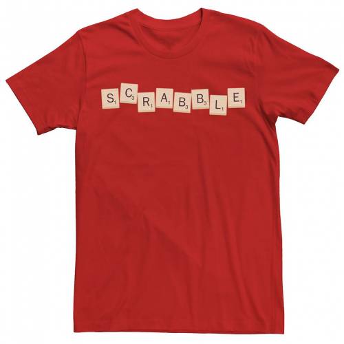 キャラクター ロゴ Tシャツ 赤 レッド 【 LICENSED CHARACTER SCRABBLE LOGO TILES TEE / RED 】 メンズファッション トップス カットソー｜スニケス
