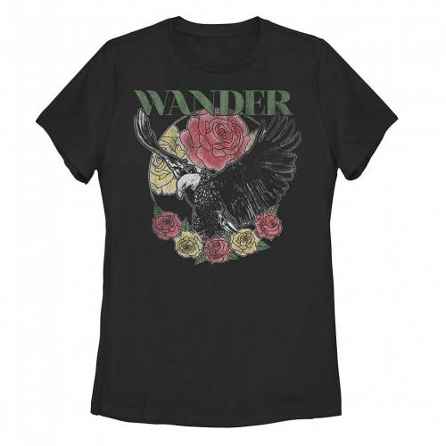【★百貨店SALE★6/11夜夜中2時迄】グラフィック プルオーバー 黒いこと 黒いこと 【 UNBRANDED WANDER FLORAL EAGLE GRAPHIC TEE / BLACK 】 キッズ もの言う花 マタニティ トップス カットソー