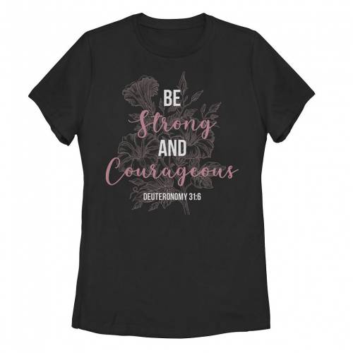 【★百貨店SALE★6/11夜夜中2時迄】プルオーバー 黒いこと 黒いこと COURAGEOUS\u0026#34; 31:6 【 UNBRANDED BE STRONG AND DEUTERONOMY FLORAL TEE / BLACK 】 キッズ もの言う花 マタニティ トップス カットソー