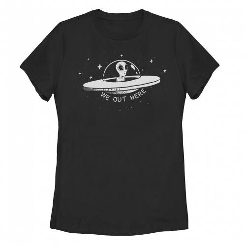 【★百貨店SALE★6/11夜夜中2時迄】プルオーバー 黒いこと 黒いこと HERE\u0026#34; 【 UNBRANDED WE OUT SAUCER GALACTIC TEE / BLACK 】 キッズ もの言う花 マタニティ トップス カットソー