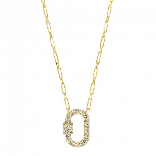 ネックレス 【 MC COLLECTIVE CUBIC ZIRCONIA CARABINER LOCK NECKLACE / 】 ジュエリー アクセサリー レディースジュエリー ペンダント