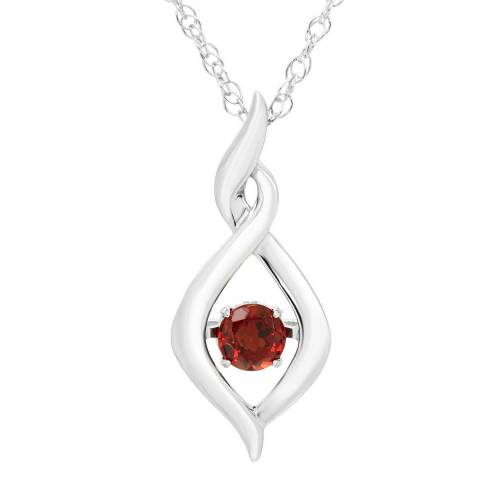 ボストン 銀色 シルバー 【 BOSTON BAY DIAMONDS BRILLIANCE IN MOTION STERLING SILVER GARNET DANCING GEMSTONE TWISTED INFINITY PENDANT / 】 ジュエリー アクセサリー レディースジュエリー ネックレス ペンダント