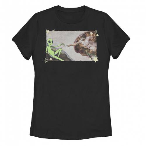 【★百貨店SALE★6/11夜夜中2時迄】生成 グラフィック プルオーバー 黒いこと 黒いこと 【 UNBRANDED THE CREATION OF ALIENS GRAPHIC TEE / BLACK 】 キッズ もの言う花 マタニティ トップス カットソー