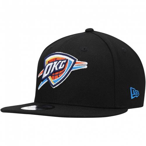NEW ERA 黒色 ブラック オクラホマ シティ サンダー チーム スナップバック バッグ ニューエラ オクラホマシティ 【 TEAM SNAPBACK BLACK COLOR POP 9FIFTY HAT OKT 】