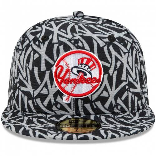 ハット ニューエラ ファッションブランド Ynk カジュアル Hat ファッション New Era エラ キャップ ニューエラ ヤンキース 黒色 ブラック チーム ニューヨーク メンズ Team Black Print 59fifty Fitted Hat Ynk スニケス