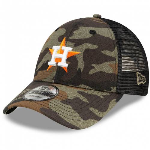 ファッションブランド カジュアル ファッション メンズ帽子 キャップ ハット ニューエラ Camo New Era その他 エラ カモ柄 ヒューストン アストロズ トラッカー スナップバック バッグ 緑 グリーン ニューエラ メンズ Snapback Green Camo 9forty Trucker Hat Ast