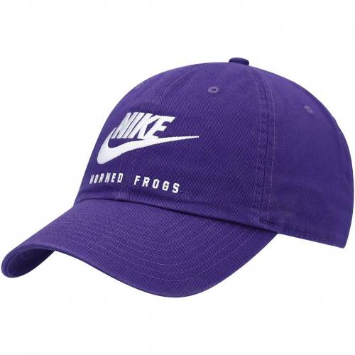 キャップ Adjustable ファッション カジュアル ホーンドフロッグス ナイキ ハット ナイキ 帽子 テキサスクリスチャン パープル Nike 紫 ホーンドフロッグス メンズ Purple Nike Futura Heritage86 Adjustable Hat Tcu スニケス