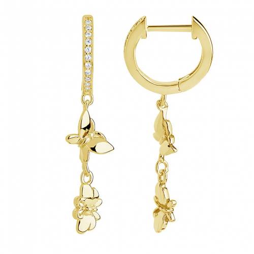 フープ イヤリング 【 MC COLLECTIVE BUTTERFLY DANGLE HOOP EARRINGS / 】 ジュエリー アクセサリー レディースジュエリー