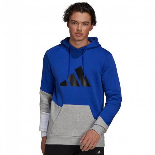 アディダス アイコン フーディー パーカー 青味 青碧 メンズ Adidas Future Icon Colorblock Hoodie Bold Blue Ice Org Br