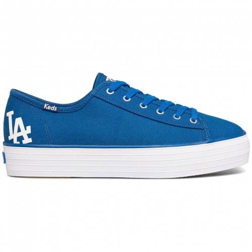 ケッズ ドジャース 蹴り入れる ブルー 青味 ロサンゼルス スニーカー Keds Triple Kick Sneakers Lad Blue Ice Org Br