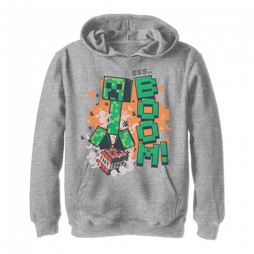 フーディー パーカー ギョリュウモドキ 息男 キッズ Heather Minecraft Creeper Explosion Portrait Hoodie Athletic Upntabasco Edu Mx