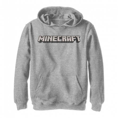 ロゴタイプ フーディー パーカー ギョリュウモドキ ご令息 キッズ Heather Minecraft Simple Logo Hoodie Athletic Casavivatienda Com