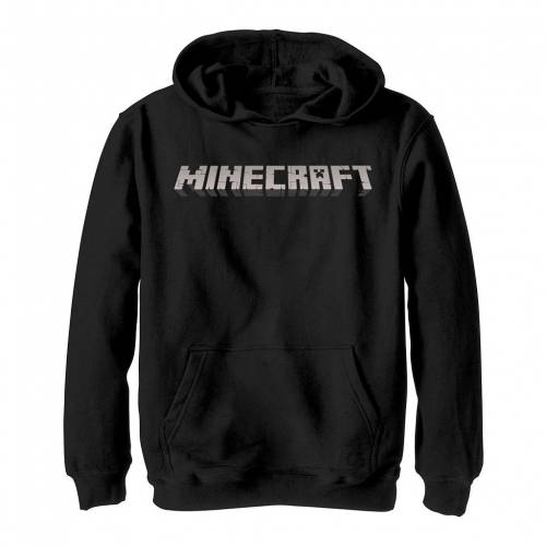 ロゴ フーディー パーカー 黒色 ブラック ジュニア キッズ Minecraft Simple Logo Hoodie Black Tajikhome Com