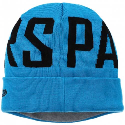 New Era エラ 青色 ブルー カロライナ パンサーズ ニット ニューエラ メンズ Blue Bold Cuffed Knit Hat Pth Salon Raquet De