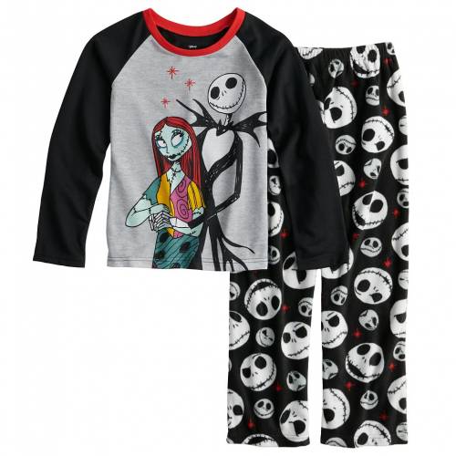 キャラクター ナイトメア クリスマス 黒色 ブラック 灰色 グレー グレイ ジュニア キッズ Gray Licensed Character S 412 Jammies For Your Families The Nightmare Before Christmas Pajama Set Black Sermus Es