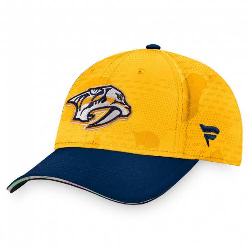 ファナティクス ナッシュビル プレデターズ オーセンティック プロ ゴールド メンズ Fanatics Branded Gold Navy Authentic Pro Locker Room Flex Hat Pdt Cdm Co Mz