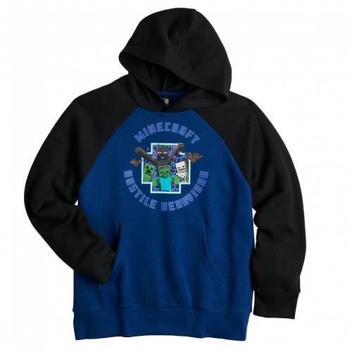 キャラクター フーディー パーカー 紺色 ネイビー ジュニア キッズ Licensed Character 0 Minecraft Hoodie Navy Cdm Co Mz