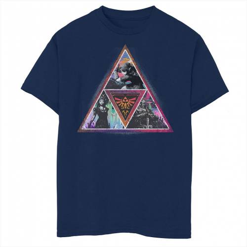 キャラクター レジェンド サマー グラフィック Tシャツ 紺色 ネイビー ジュニア キッズ Legend Summer Licensed Character Nintendo Of Zelda Triforce Sesh Colors Graphic Tee Navy Cdm Co Mz