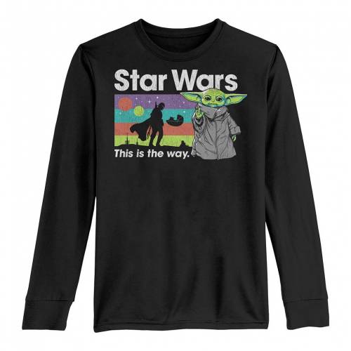 キャラクター Tシャツ 黒色 ブラック スターウォーズ Way ジュニア キッズ Licensed Character The Mandalorian Child Aka Yoda This Is Tee Black Tajikhome Com