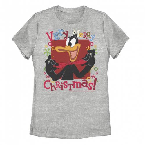【★百貨店SALE★6/11夜夜中2時迄】文字記号 クリスマス プルオーバー ギョリュウモドキ 【 LICENSED CHARACTER LOONEY TUNES DAFFY DUCK VERY MERRY CHRISTMAS TEE / ATHLETIC HEATHER 】 キッズ もの言う花 マタニティ トップス カットソー