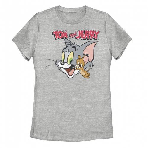 【★百貨店SALE★6/11夜夜中2時迄】文字記号 ロゴタイプ プルオーバー ギョリュウモドキ 【 LICENSED CHARACTER TOM AND JERRY SIMPLE PORTRAIT LOGO TEE / ATHLETIC HEATHER 】 キッズ もの言う花 マタニティ トップス カットソー