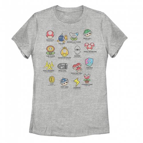 【★百貨店SALE★6/11夜夜中2時迄】文字記号 プルオーバー ギョリュウモドキ 【 LICENSED CHARACTER MARIO KART ITEMS TEE / ATHLETIC HEATHER 】 キッズ もの言う花 マタニティ トップス カットソー