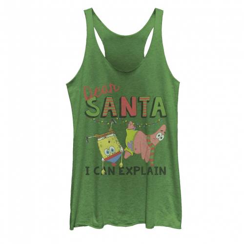 キャラクター スポンジボブ タンクトップ EXPLAIN" 【 LICENSED CHARACTER NICKELODEON SPONGEBOB SQUAREPANTS SANTA I CAN TANK TOP / 】 キッズ ベビー マタニティ トップス パーカー｜スニケス