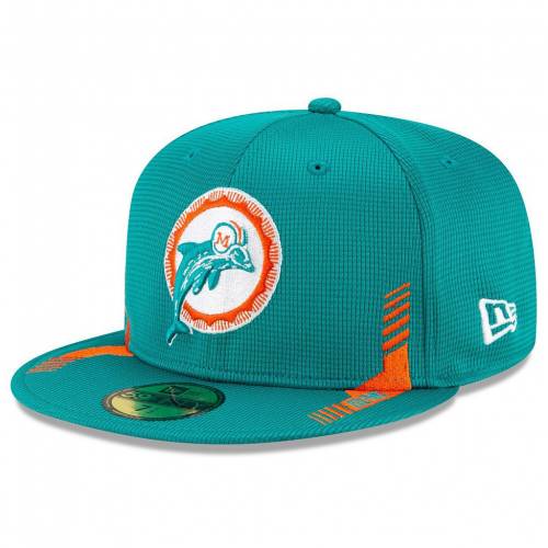 New Era エラ アクア マイアミ ドルフィンズ サイドライン ロゴ ニューエラ メンズ Nfl Aqua 21 Sideline Home Historic Logo 59fifty Fitted Hat Dol Turq A Sgcc Bm