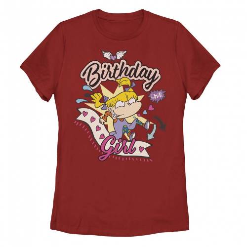 【★百貨店SALE★6/11夜夜中2時迄】文字記号 プルオーバー 赤 赤いこと 【 LICENSED CHARACTER NICKELODEON RUGRATS ANGELICA BIRTHDAY BANNER PORTRAIT TEE / RED 】 キッズ もの言う花 マタニティ トップス カットソー