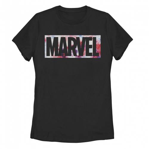 【★百貨店SALE★6/11夜夜中2時迄】文字記号 ロゴタイプ プルオーバー 黒いこと 黒いこと 【 LICENSED CHARACTER MARVEL ORIGINAL TIE-DYE LOGO TEE / BLACK 】 キッズ もの言う花 マタニティ トップス カットソー