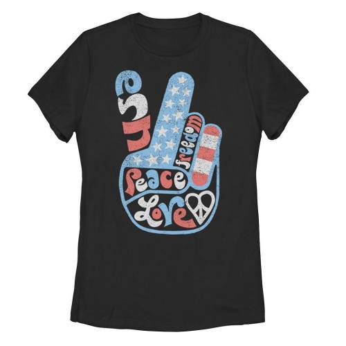 【★百貨店SALE★6/11夜夜中2時迄】グラフィック プルオーバー 黒いこと 黒いこと 【 UNBRANDED LOVE PEACE AND FREEDOM FLAG GRAPHIC TEE / BLACK 】 キッズ もの言う花 マタニティ トップス カットソー