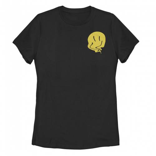 【★百貨店SALE★6/11夜夜中2時迄】グラフィック プルオーバー 黒いこと 黒いこと 【 UNBRANDED DEFLATED SMILEY FACE GRAPHIC TEE / BLACK 】 キッズ もの言う花 マタニティ トップス カットソー
