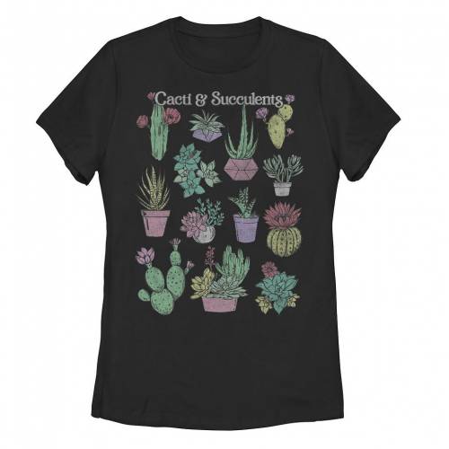 【★百貨店SALE★6/11夜夜中2時迄】グラフィック プルオーバー 黒いこと 黒いこと 【 UNBRANDED CACTI AND SUCCULENTS GRAPHIC TEE / BLACK 】 キッズ もの言う花 マタニティ トップス カットソー