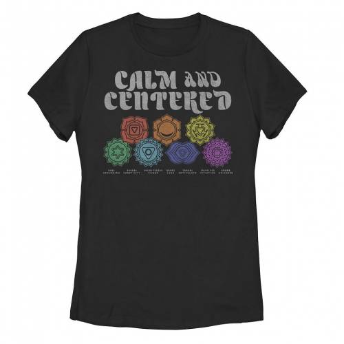 【★百貨店SALE★6/11夜夜中2時迄】グラフィック プルオーバー 黒いこと 黒いこと \u0026 【 UNBRANDED CHAKRAS CALM CENTERED GRAPHIC TEE / BLACK 】 キッズ もの言う花 マタニティ トップス カットソー