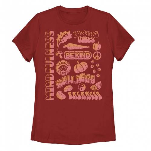 【★百貨店SALE★6/11夜夜中2時迄】プルオーバー 赤 赤いこと 【 UNBRANDED TRENDY MINDFULNESS VEGGIES TEE / RED 】 キッズ もの言う花 マタニティ トップス カットソー