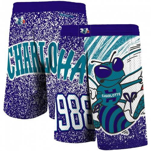 紫 パープル シャーロット ホーネッツ ショーツ ハーフパンツ メンズ Purple Unbranded Mitchell Ness Hardwood Classics Jumbotron Sublimated Shorts Chr Sgcc Bm