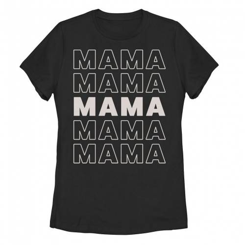 【★百貨店SALE★6/11夜夜中2時迄】プルオーバー 黒いこと 黒いこと MAMA\u0026#34; 【 UNBRANDED BOLD STACK TEE / BLACK 】 キッズ もの言う花 マタニティ トップス カットソー