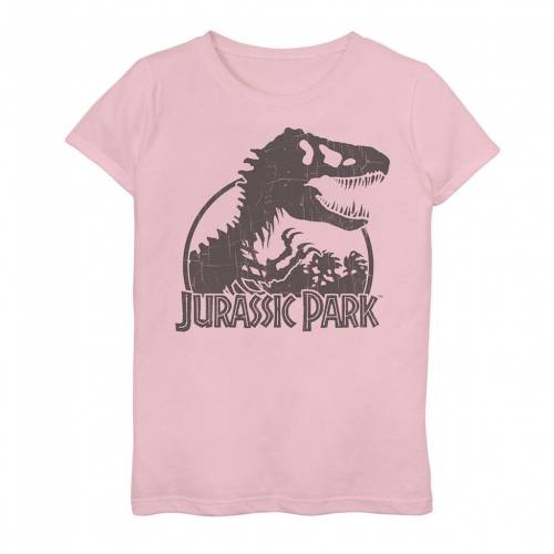 キャラクター パーク クラシック ロゴ グラフィック Tシャツ ピンク ジュニア キッズ Pink Licensed Character Jurassic Park Classic Trex Skeleton Logo Graphic Tee Alittlepeaceofmind Co Uk