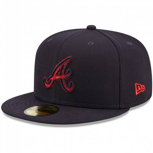 New Era エラ 紺色 ネイビー ジョージアの州都 ブレーブス ニューエラ メンズ Navy Scored 59fifty Fitted Hat Brv Silk Music Com